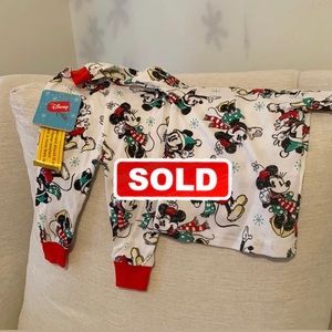 🪄 NWT Disney Mickey and Minnie Pajama Set 12 months